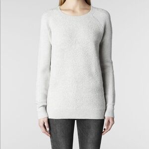 All Saints Terry Jumper Sweater Size 4 Lambs Wool Blend